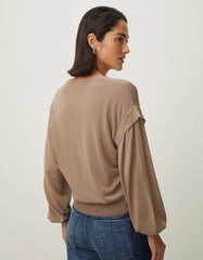 BLUSA FEMININA TRICOT DETALHE MANGA SHOULDER ORIGINAL 241436900