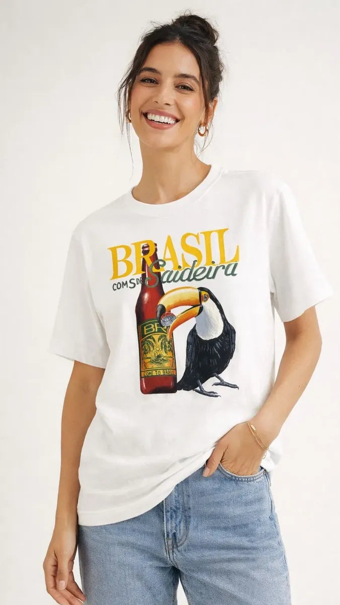 TSHIRT FEMININA MEDIA BRASIL SAIDEIRA FARM ORIGINAL  364055