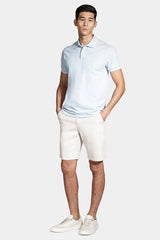 POLO MASCULINA CLASSIC FRISO AZUL PASTEL C/ OFF WHITE ARAMIS ORIGINAL PO.10.0284627/129