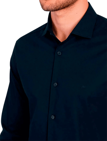 CAMISA MASCULINA REGULAR TRICOLINE LISO STRETCH MARINHO ARAMIS ORIGINAL ML.02.0677010