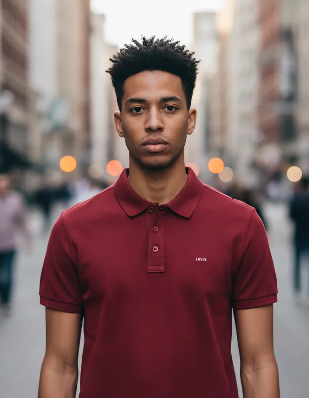 POLO MASCULINA VERMELHA ESCURA LEVI'S ORIGINAL LB0030009