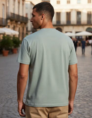 CAMISETA MASCULINA BASICA VERDE SALVIA ARAMIS ORIGINAL CS.12.0537639