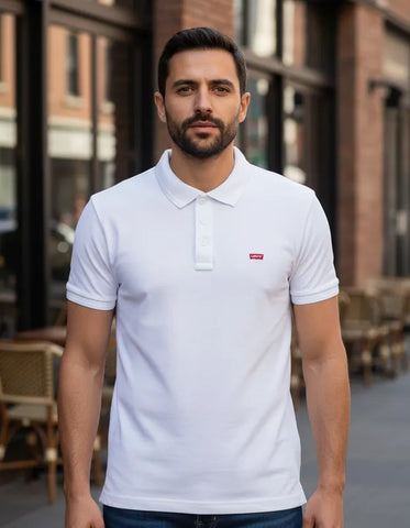 POLO MASCULINA BRANCA LEVI'S ORIGINAL LB0030006