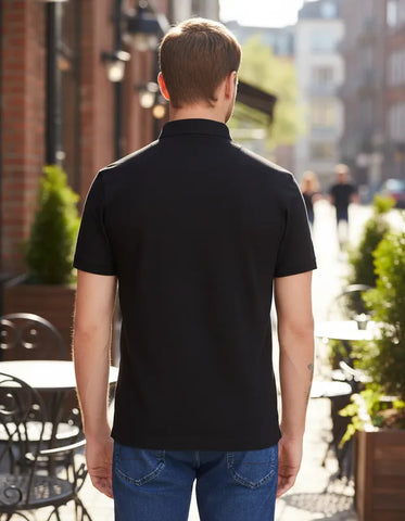 POLO MASCULINA INTERLOOK PIMA PRETO ARAMIS ORIGINAL PO.01.2077007