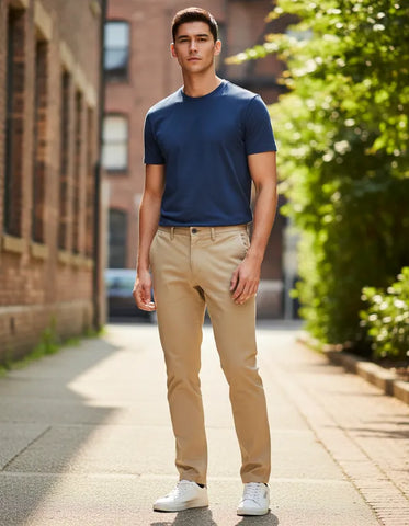 CALÇA MASCULINA ESPORTE FINO/SOCIAL AREIA ARAMIS ORIGINAL CL.35.0081018