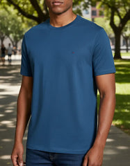 CAMISETA MASCULINA BASICA AZUL PETROLEO  ARAMIS ORIGINAL CS.12.0537649