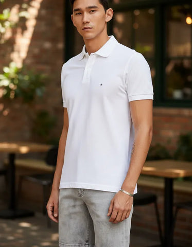 POLO MASCULINA PIQUET ESSENCIAL BRANCA ARAMIS ORIGINAL PO.10.0278001