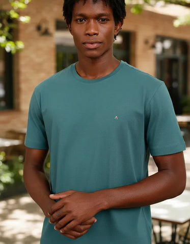 CAMISETA MASCULINA BASICA VERDE ESMERALDA ARAMIS ORIGINAL CS.12.0045560