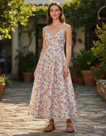 VESTIDO FARM BUQUE ROMANTICO ORIGINAL 352259