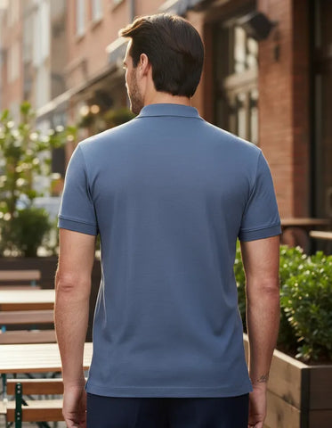 POLO MASCULINA INTERLOCK PIMA ATLANTICO ARAMIS ORIGINAL PO.10.0249658