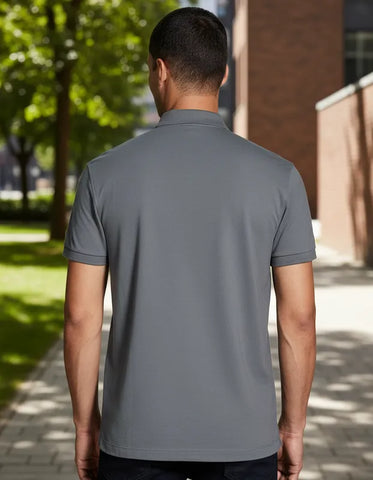 POLO MASCULINA BASICA PIQUET CINZA GRAFITE ARAMIS ORIGINAL PO.10.0280634