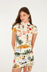 BLUSA TULE COLAGEM CARIOCA FARM ORIGINAL 358267