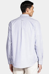 CAMISA MASCULINA REGULAR TRICOLINE BRANCO/AZUL ARAMIS ORIGINAL ML.02.0968001/145