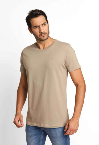 CAMISETA MASCULINA CAQUI NATURAL ARAMIS ORIGINAL  CS.12.0537588