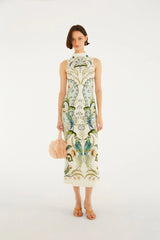 VESTIDO FEMININO MIDI MILENA FARM ORIGINAL  361724