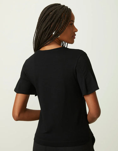 BLUSA FEMININA MALHA PREGA MANGA SHOULDER ORIGINAL 241311009