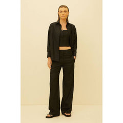 CALÇA FEMININA ALFAIATARIA COM PREGAS NO COS HIT ORIGINAL C24010