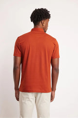 POLO MASCULINA JERSEY ALGODAO PIMA SURTON TELHA PO.11.0013205
