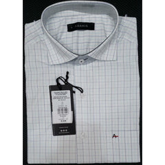 CAMISA MASCULINA REGULAR TRICOLINE MICRO XADREZ BCO C/ AZUL ARAMIS ORIGINAL  MC.06.0107001/148