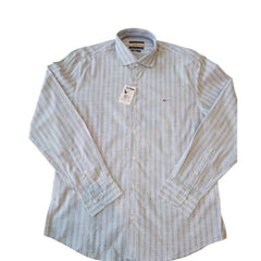 CAMISA MASCULINA JW SLIM LISTRADA AZUL ARAMIS ORIGINAL ML.24.0414148