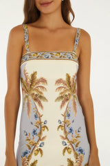 VESTIDO FEMININO  MIDI ALBANIA FARM ORIGINAL 366992