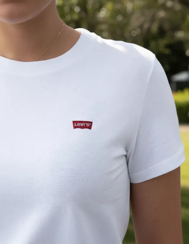 CAMISETA FEMININA BRANCA MINI LOGO LEVI'S OIGINAL LB0020045
