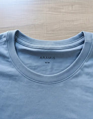 CAMISETA MASCULINA BASICA AZUL ATLANTICO 100% ALGODÃO ARAMIS ORIGINAL CS.12.0537658