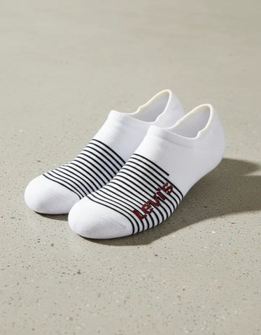 PACK COM 2 MEIAS SAPATILHA BRANCA LEVI'S ORIGINAL LBA010001