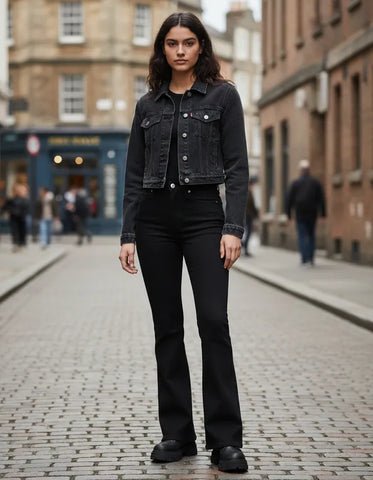 CALÇA FEMININA 726  HIGH RISE PRETA LEVI´S® ORIGINAL A34100007