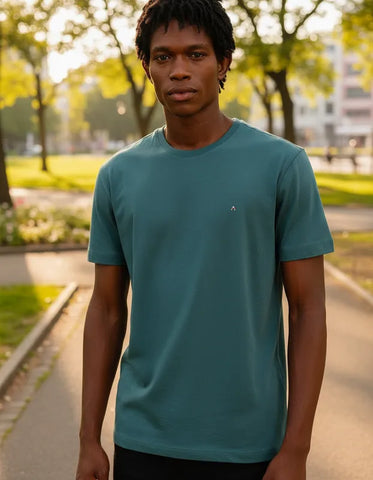 CAMISETA MASCULINA BASICA VERDE ESMERALDA ARAMIS ORIGINAL CS.12.0045560