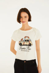 TSHIRT FEMININA  FIT BEBE TAXI ARARAS FARM ORIGINAL  364470