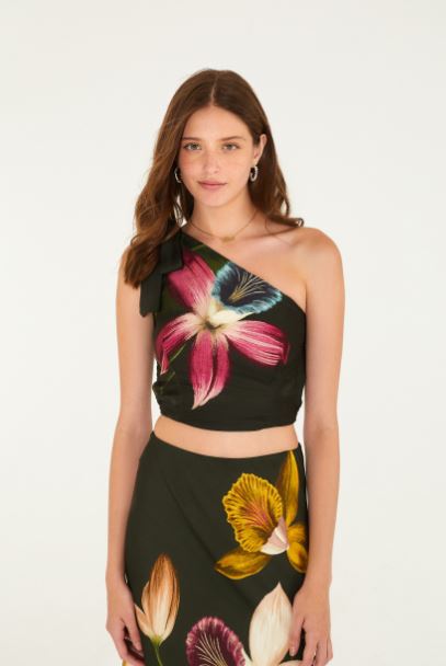 TOP FEMININO MAXI ORQUIDEAS FARM ORIGINAL  362469