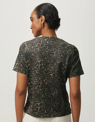 T-SHIRT FEMININA SUEDE ONCA ESCURA SHOULDER ORIGINAL 241405001