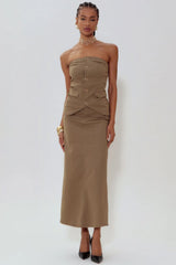 CROPPED FEMININO STRIPES DARK OLIVE GATABAKANA ORIGINAL 138900001104