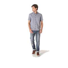CAMISA MASCULINA MW XADREZ FILETE MARINHO ARAMIS ORIGINAL MC.14.0423010