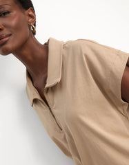 BLUSA FEMININA MALHA MEIA VISTA ZIPER SHOULDER ORIGINAL 012513120014