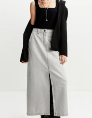 SAIA FEMININA JEANS CINZA SHOULDER ORIGINAL 012510920001