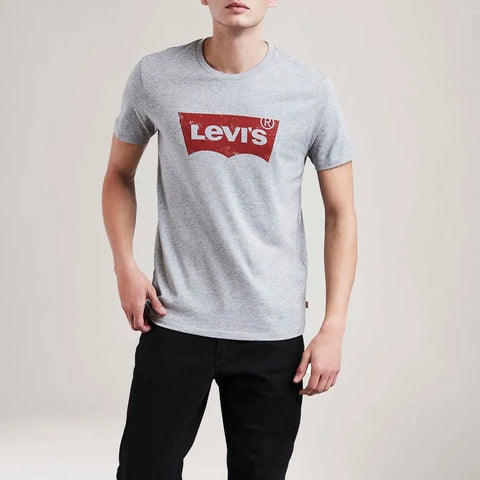 Camiseta Mescla Logo Tradicional Vermelho