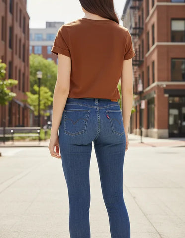 CALÇA FEMININA 311 SHAPING SKINNY LEVI'S JEANS MEDIO ORIGINAL 196260558