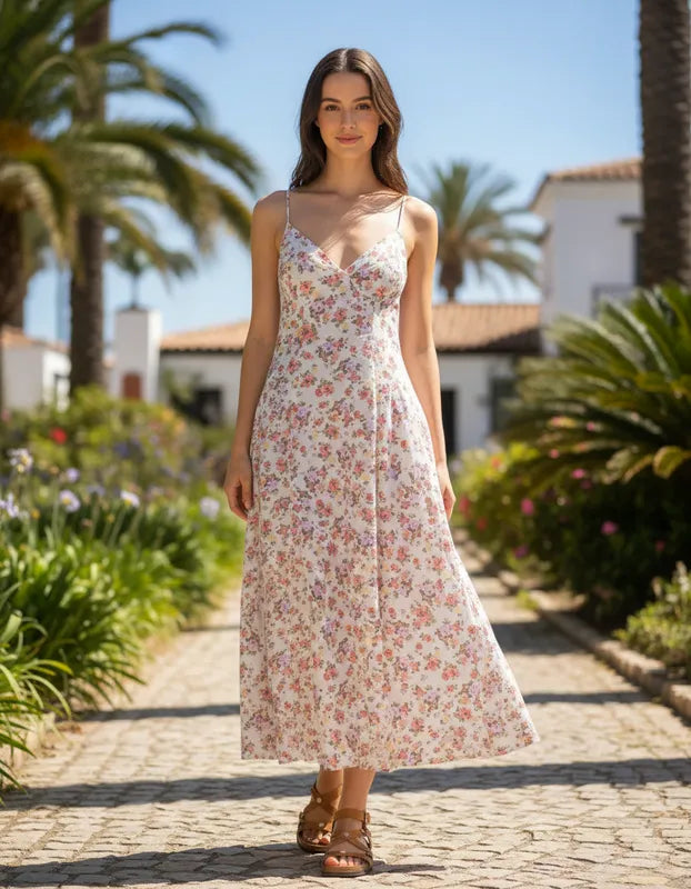 VESTIDO FARM BUQUE ROMANTICO ORIGINAL 352259