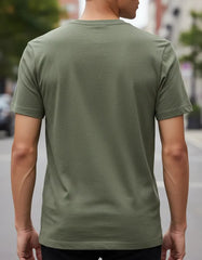 CAMISETA MASCULINA ARAMIS BASICA VERDE MILITAR 100% ALGODÃO ORIGINAL CS.12.0537667