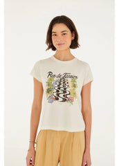 TSHIRT FEMININA BABY LOOK CALCADAO RIO DE JANEIRO FARM ORIGINAL 379318