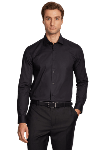 CAMISA MASCULINA SLIM TRICOLINE STRETCH PRETA ARAMIS ORIGINAL ML.02.0676007