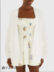 CARDIGAN TRICOT PELINHO COM BOLSO FARM 357275