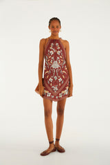 VESTIDO FEMININO  CURTO RETROPICO FARM ORIGINAL 360707