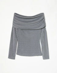 BLUSA FEMININA MALHA LUREX SHOULDER ORIGINAL 012513140002