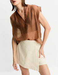 SHORTS SAIA FEMININO NATURAL SHOULDER ORIGINAL 012513919001