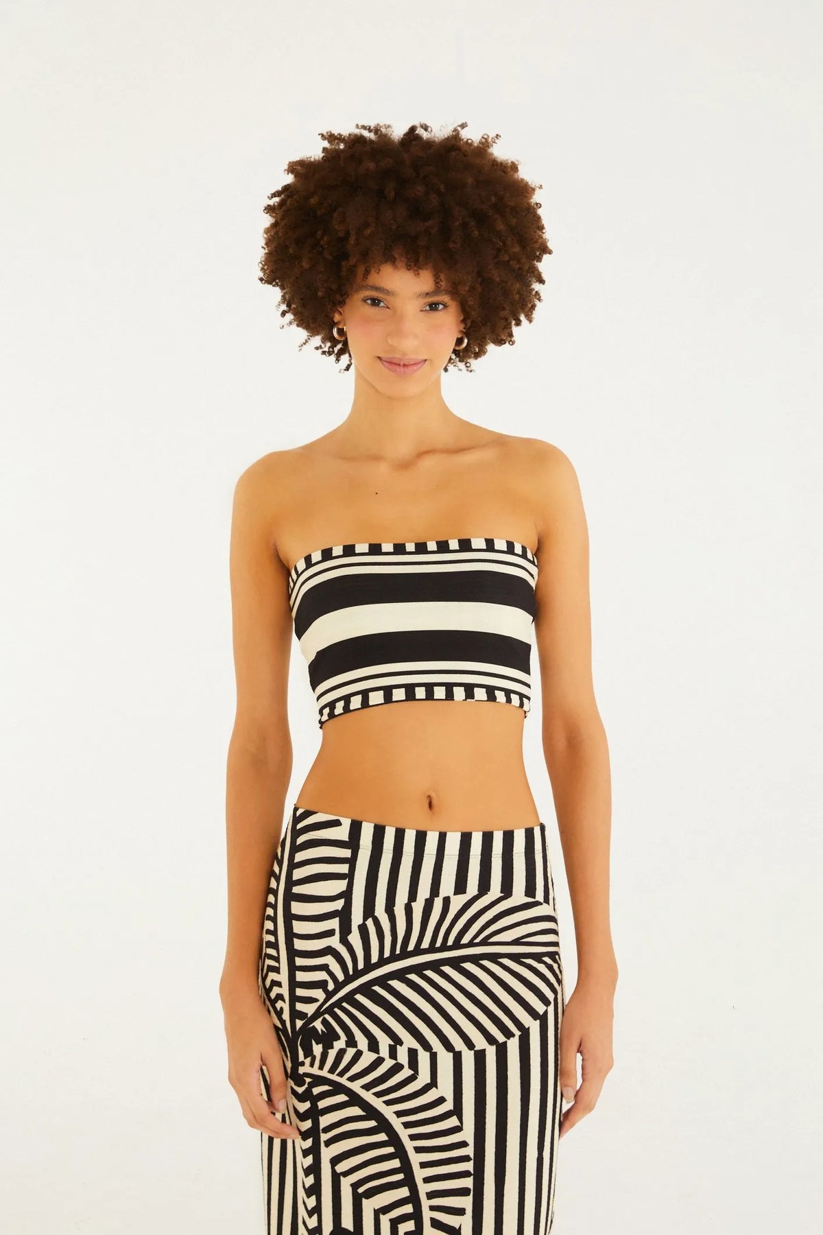 TOP FEMININO DOUBLE LISTRA TROPICALFARM ORIGINAL 357264