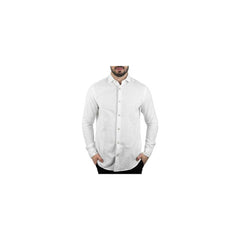 CAMISA MASCULINA REGULAR LINHO E ALGODAO BRANCA ARAMIS ORIGINAL ML.05.0172001