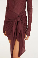 VESTIDO FEMININO TULE POLO AMARRACAO FARM ORIGINAL 358075